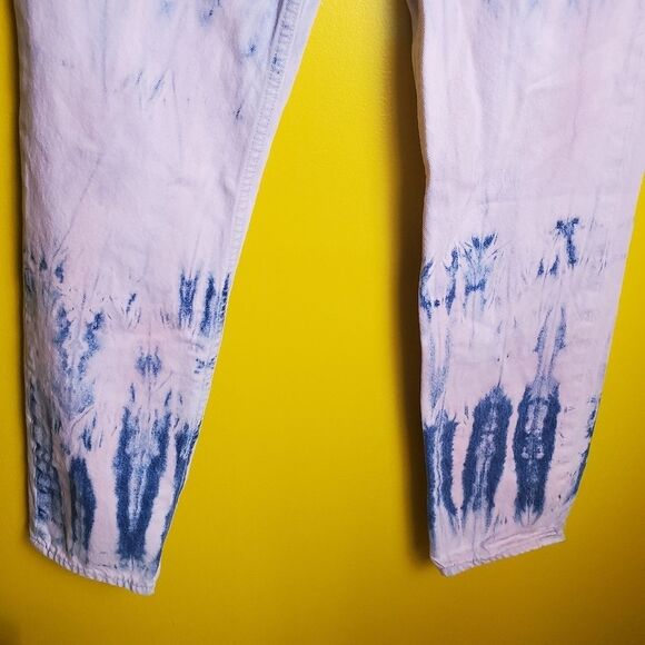 Gap Tie Dye Straight Cut Jeans Size 4 Tall - Picture 6 of 11